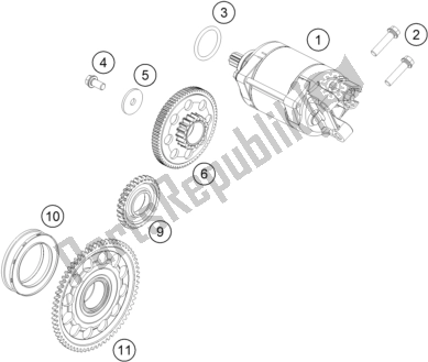 Tutte le parti per il Avviamento Elettrico del KTM 450 Exc-f 2017