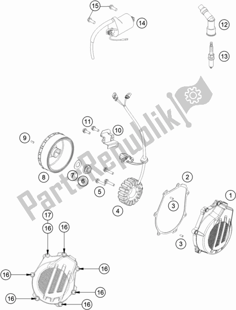 Tutte le parti per il Sistema Di Accensione del KTM 450 Exc-f EU 2018