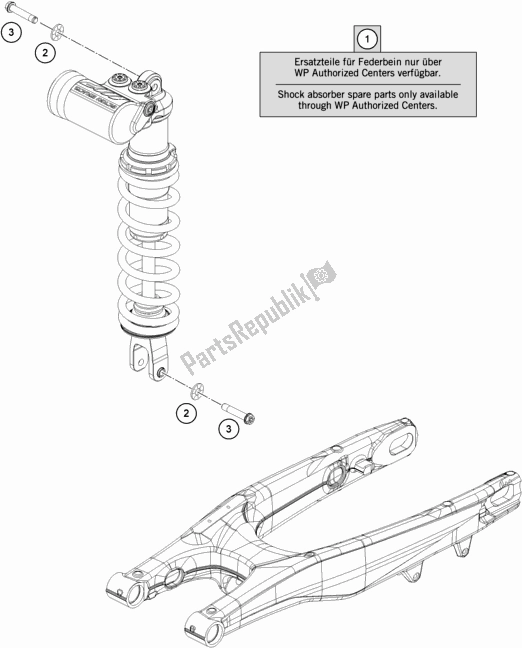 Alle onderdelen voor de Schokdemper van de KTM 450 Rally Factory Replica 2019