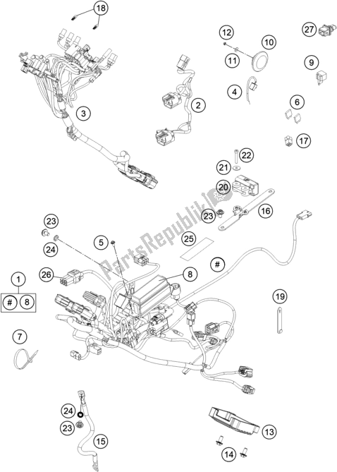 Todas las partes para Arnés De Cableado de KTM 450 Rally Factory Replica 2021