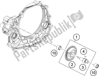 All parts for the Balancer Shaft of the KTM 450 Rally Factory Replica EU 2017