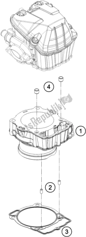 All parts for the Cylinder of the KTM 450 Rally Factory Replica EU 2017