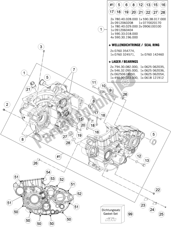 Alle onderdelen voor de Motorhuis van de KTM 450 Rally Factory Replica EU 2017