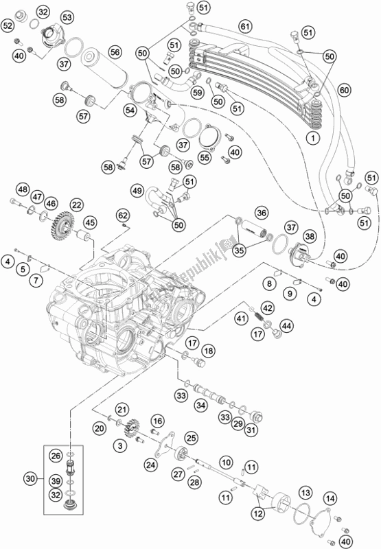 Alle onderdelen voor de Smeersysteem van de KTM 450 Rally Factory Replica EU 2017