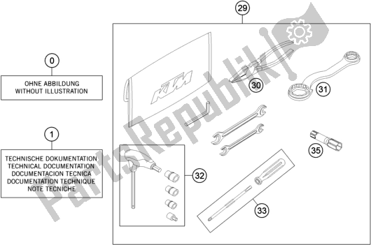 All parts for the Seperate Enclosure of the KTM 450 Rally Factory Replica EU 2017