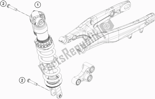 Toutes les pièces pour le Amortisseur du KTM 450 SMR EU 2021