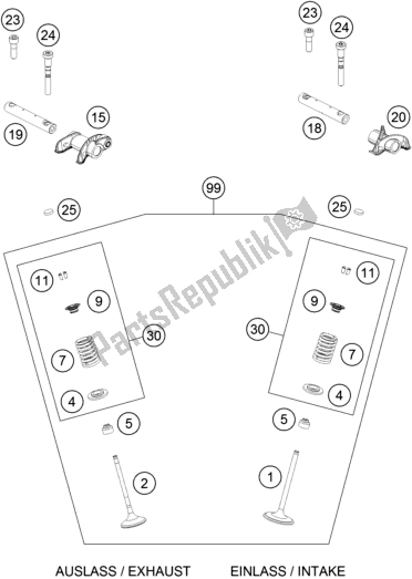 Toutes les pièces pour le Entraînement De Soupape du KTM 450 SMR EU 2021