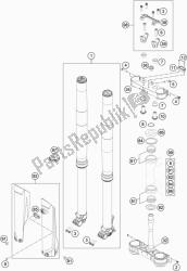 forcella anteriore, pinza tripla