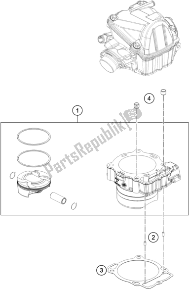 Toutes les pièces pour le Cylindre du KTM 450 SX-F US 2018