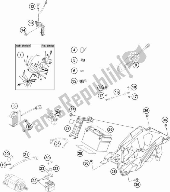 Todas las partes para Arnés De Cableado de KTM 450 SX-F US 2018