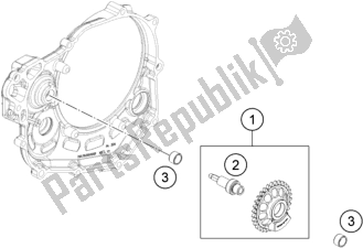 Alle onderdelen voor de Balansas van de KTM 450 XC-F US 2020