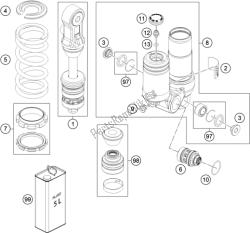 SHOCK ABSORBER DISASSEMBLED