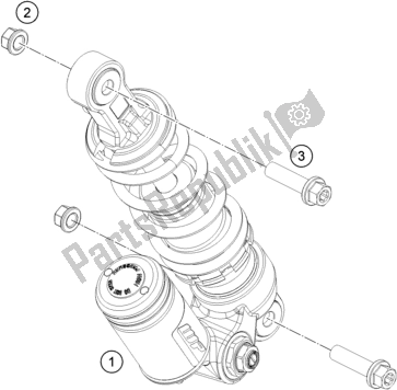 Tutte le parti per il Ammortizzatore del KTM 50 SX 2018