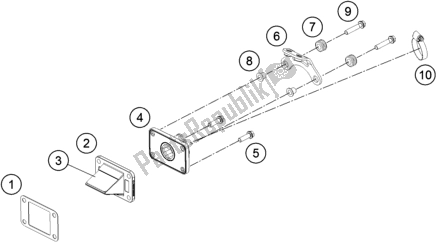 All parts for the Reed Valve Case of the KTM 50 SX EU 2018