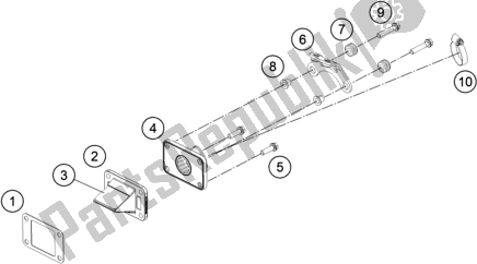 Tutte le parti per il Cassa Della Valvola A Lamella del KTM 50 SX EU 2019