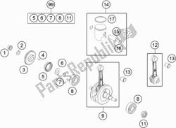 CRANKSHAFT, PISTON