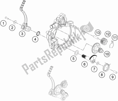 Toutes les pièces pour le Démarreur Au Pied du KTM 50 SX EU 2020