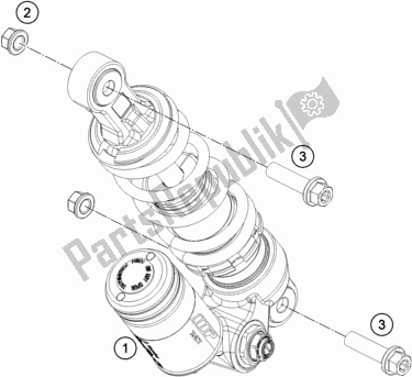 Toutes les pièces pour le Amortisseur du KTM 50 SX EU 2020