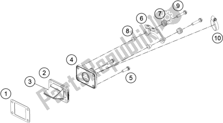 Toutes les pièces pour le Boîtier De Valve De Roseau du KTM 50 SX Mini EU 2017