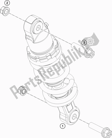 Tutte le parti per il Ammortizzatore del KTM 50 SX Mini EU 2017