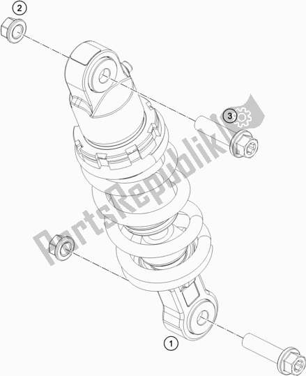 Tutte le parti per il Ammortizzatore del KTM 50 SX Mini EU 2018
