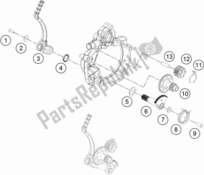 Toutes les pièces pour le Démarreur Au Pied du KTM 50 SX Mini EU 2021