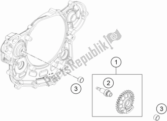 Tutte le parti per il Albero Di Bilanciamento del KTM 500 Exc-f 2017