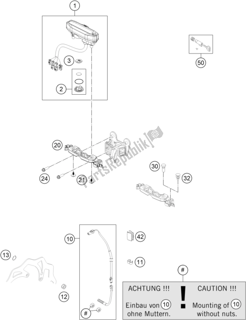 Tutte le parti per il Strumenti / Sistema Di Blocco del KTM 500 Exc-f 2017