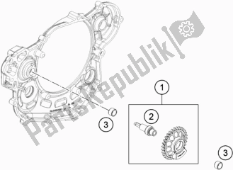 Todas las partes para Eje Equilibrador de KTM 500 Exc-f EU 2017