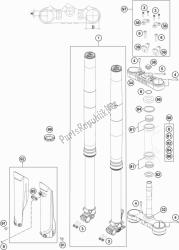 FRONT FORK, TRIPLE CLAMP