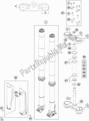 forcella anteriore, pinza tripla