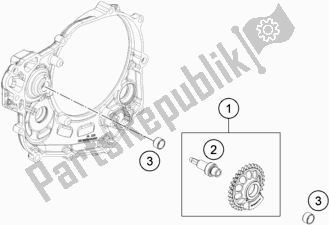 All parts for the Balancer Shaft of the KTM 500 Exc-f SIX Days EU 2021