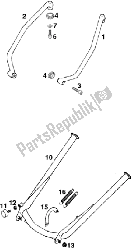 All parts for the Accessories of the KTM 620 Duke 37 KW 2020