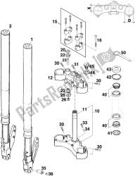 FRONT FORK, TRIPLE CLAMP