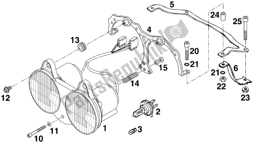 Toutes les pièces pour le Lighting System #3 du KTM 620 Duke 37 KW 2020