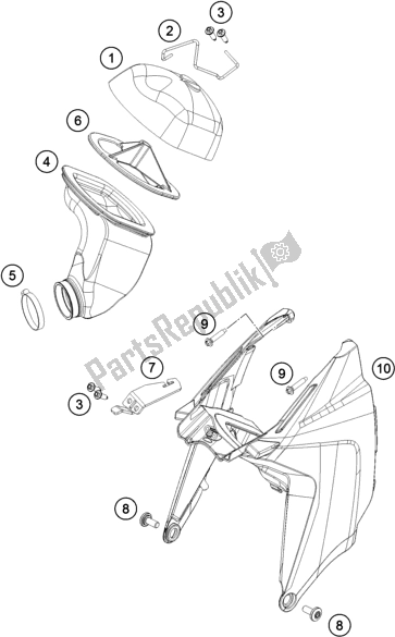 Toutes les pièces pour le Filtre à Air du KTM 65 SX EU 2018