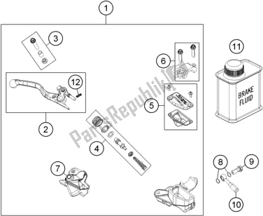 Wszystkie części do Front Brake Control KTM 65 SX EU 2020