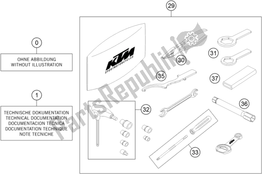 All parts for the Seperate Enclosure of the KTM 690 Duke,orange 2018