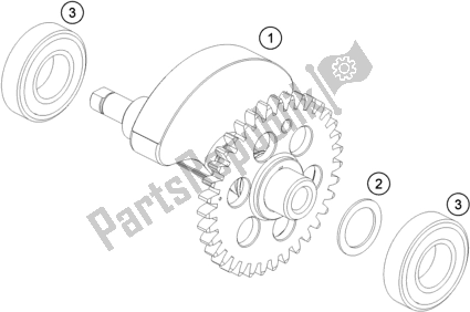 Todas las partes para Eje Equilibrador de KTM 690 Enduro R 2018