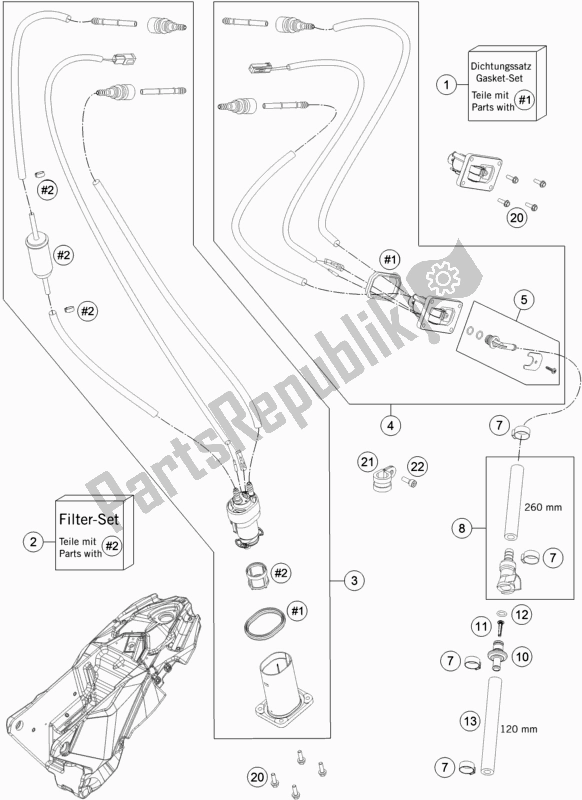 Todas las partes para Bomba De Combustible de KTM 690 Enduro R 2018