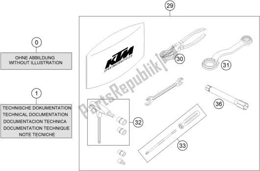 Toutes les pièces pour le Seperate Enclosure du KTM 690 Enduro R 2018