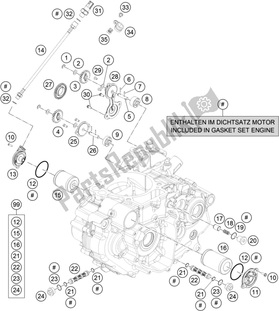 Toutes les pièces pour le Système De Lubrification du KTM 690 Enduro R EU 2017