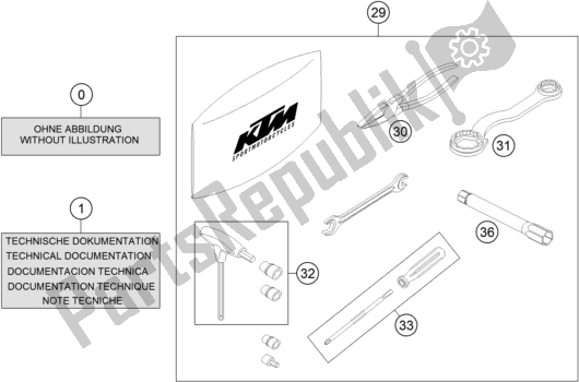 Toutes les pièces pour le Seperate Enclosure du KTM 690 Enduro R EU 2017