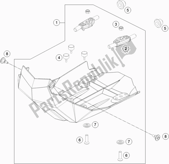 Toutes les pièces pour le Protection Moteur du KTM 690 Enduro R EU 2018