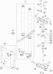 forcella anteriore, pinza tripla