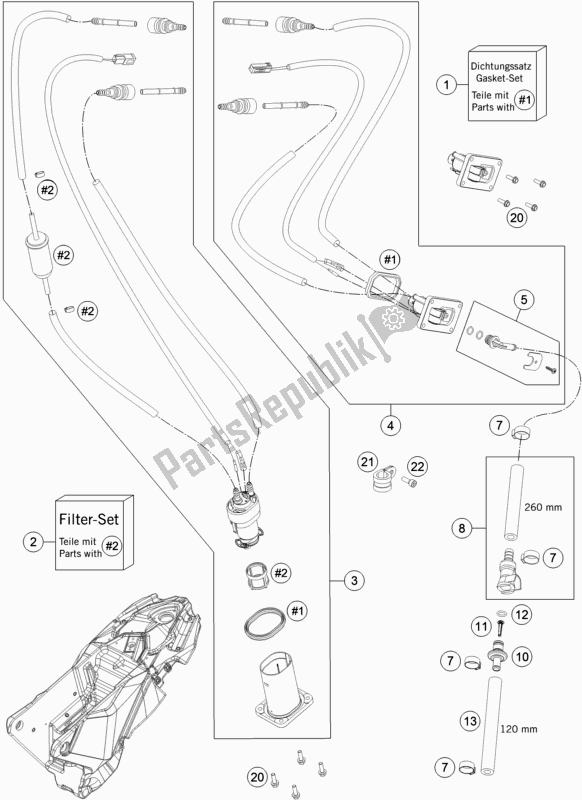 Tutte le parti per il Pompa Di Benzina del KTM 690 Enduro R EU 2018