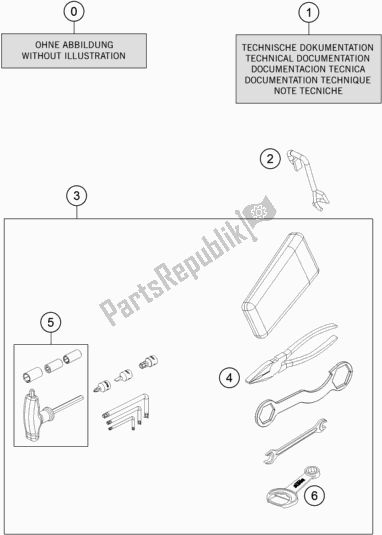 All parts for the Seperate Enclosure of the KTM 690 Enduro R EU 2019