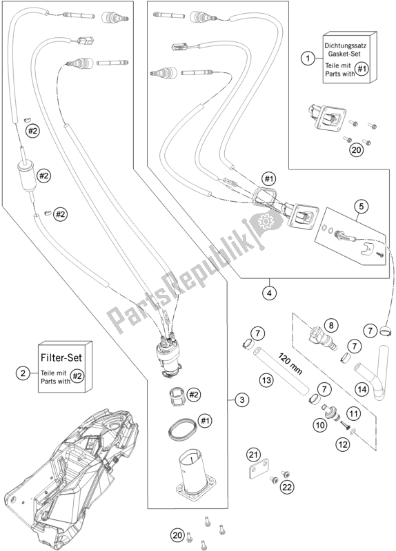 Tutte le parti per il Pompa Di Benzina del KTM 690 Enduro R EU 2020