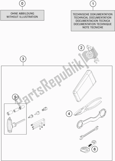 All parts for the Seperate Enclosure of the KTM 690 Enduro R EU 2020