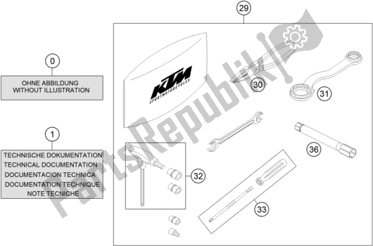 Toutes les pièces pour le Seperate Enclosure du KTM 690 Enduro R US 2018